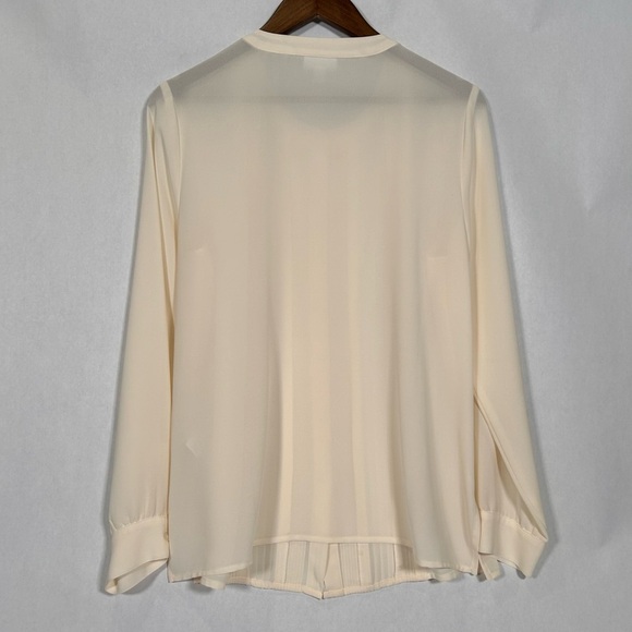 J. Jill Sheer Cream Blouse - Picture 2 of 10